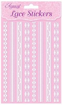 Eleganza Lace Stickers Pattern Selection D White No.01 - Craft